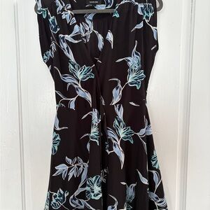 Yumi Kim Black Floral Wrap Dress
